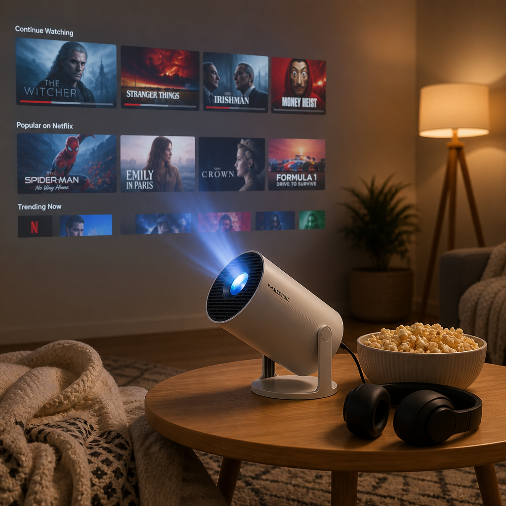 Mini Projecteur FRESHEEZ - cinéma Portable